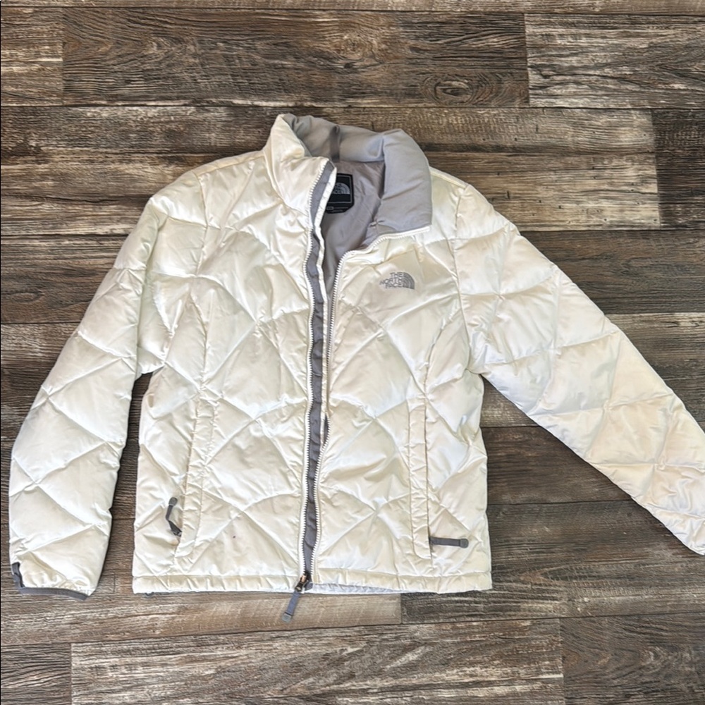 The North Face Off-White Quilted Jacket